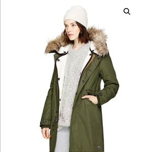 Aritzia TNA Green Winter Coat